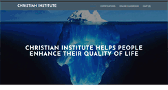 Desktop Screenshot of christianinstitute.org